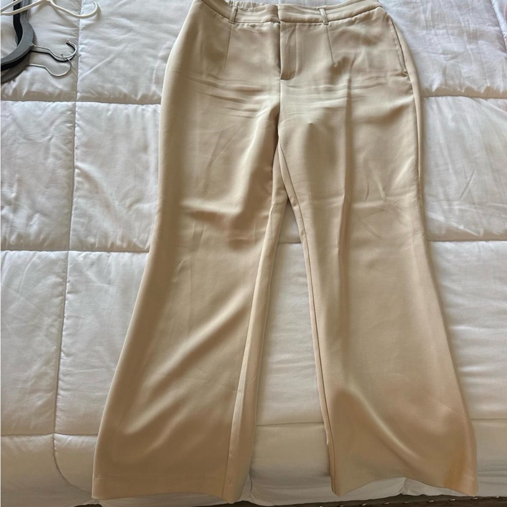 Elegant Cream Women's Pants